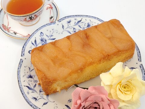 梨のタルトタタン風米粉のパウンドケーキ！